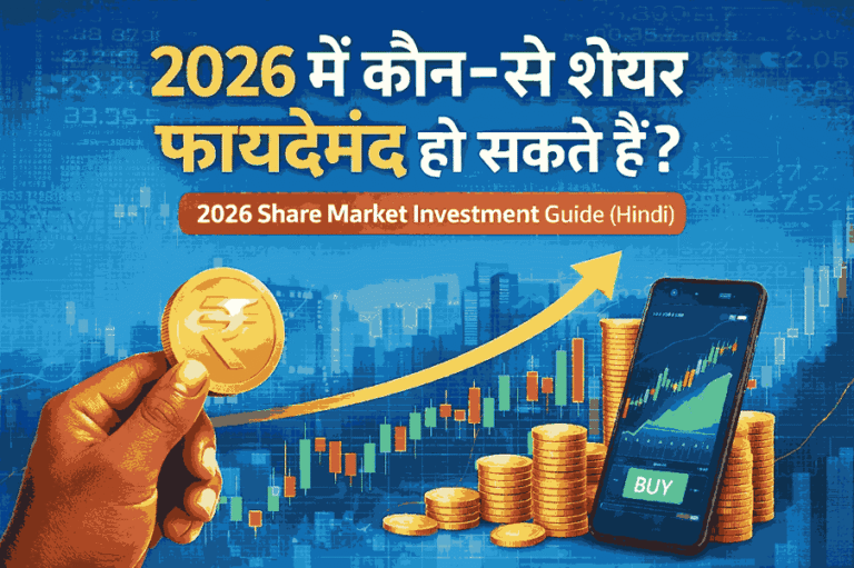 2026 में कौन-से शेयर फ़ायदेमंद हो सकते हैं? | 2026 Share Market Investment Guide (Hindi) 2026 में फ़ायदेमंद शेयर – शेयर मार्केट निवेश गाइड हिंदी में, स्टॉक ग्रोथ चार्ट और निवेश का प्रतीक